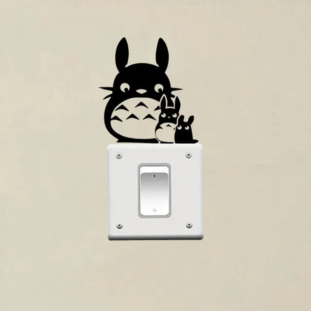 Cute Cartoon Totoro Wall Sticker: A Delightful Addition to Your Kid s Room!