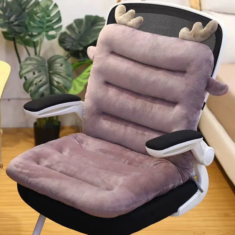 Stuffed Desk Cushion Warm Comfort Plush Seat Pad for Support Waist Backrest  Winter Girls Dorm Floor Home Office Chair Padding - AliExpress