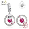 FC Jewelry Fit Original Charm Bracelet 925 Silver 12 Constellation Zodiac Horoscope Sign Birthstone Bead For Making Berloque 5