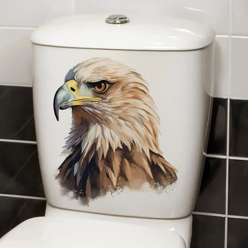 Beautiful Eagle Sticker Water-proof Home Wall Decal Used for Wall Bathroom Cabinet Door Toilet Car Laptop wall stickers toilet stickers