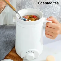 110V/220V Health Pot Office Porridge Cup Dormitory Mini Heat Water Cup Portable Bird's Nest Flower Tea Electric Stew Cup 500ML 2