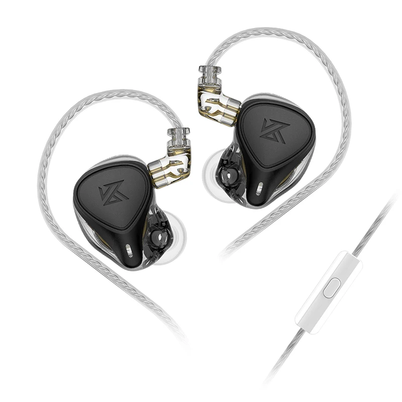 KZ ZEX Pro 유선 인이어 하이파이 IEM 이어폰, 정전기, 다이내믹, 밸런스드 아마추어 하이브리드 드라이버 헤드폰 모니터, 마이크 포함