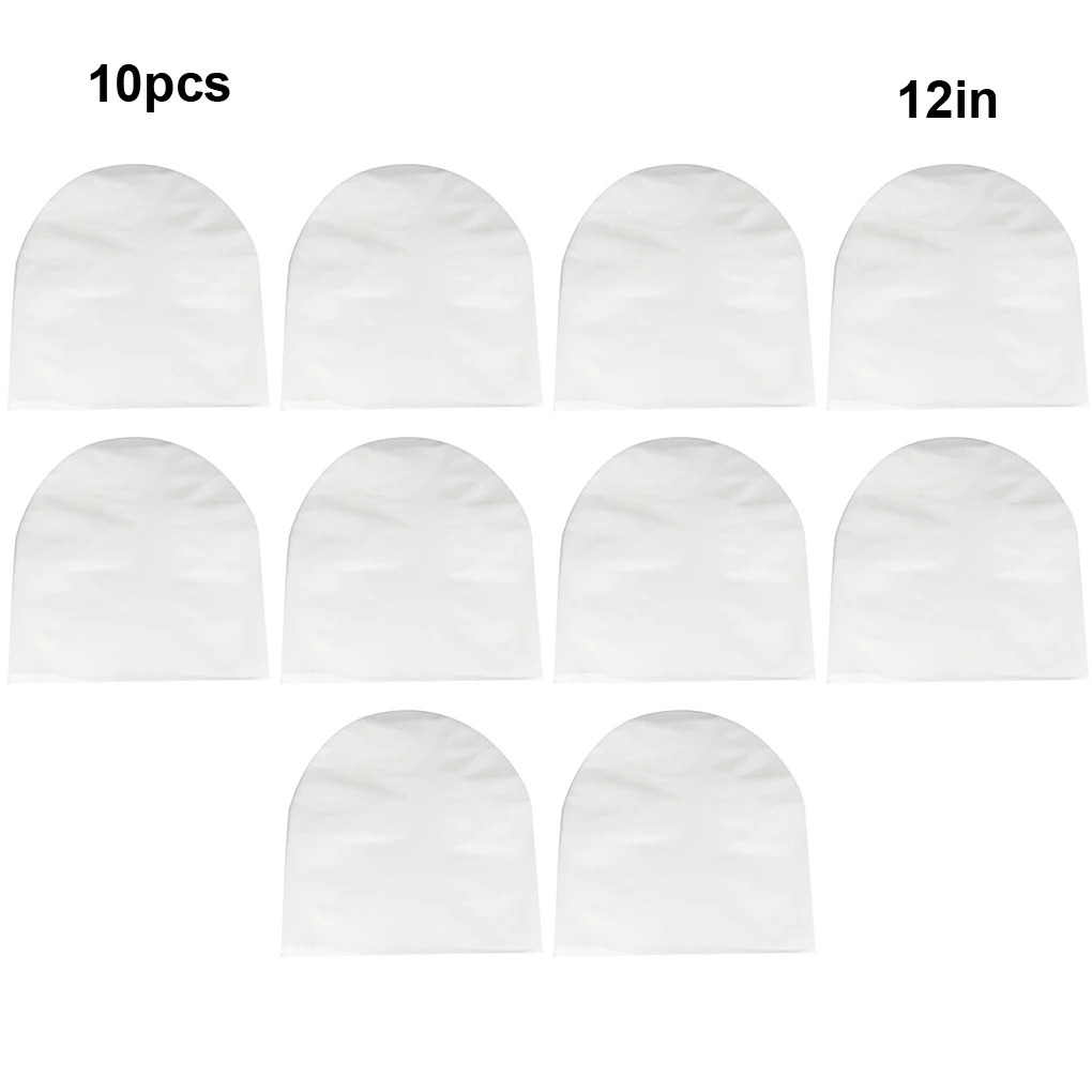 Cubiertas protectoras de plástico transparente de alta capacidad, cubiertas protectoras de CD de 10 pulgadas, 10 piezas