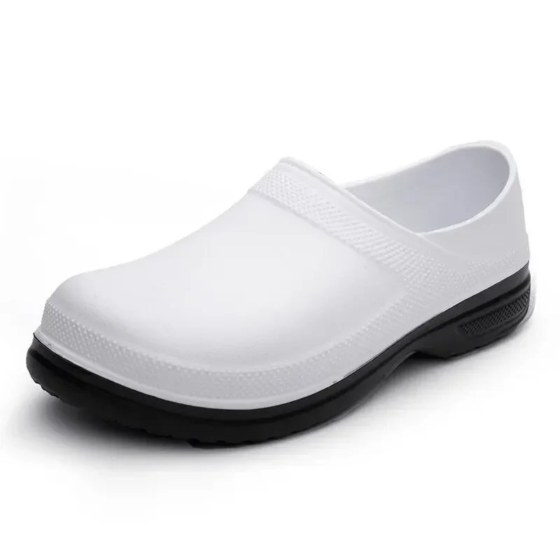 Hotel Kitchen Clogs Non-slip Waterproof Oil-proof Work Shoes Breathable Resistant Kitchen Cook Chef Shoes Plus Size