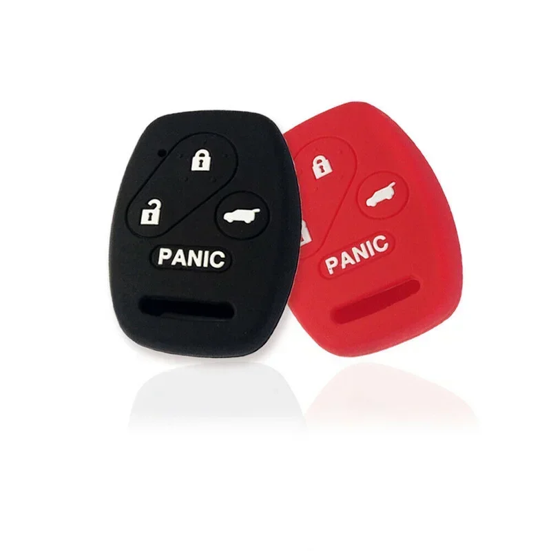 Jingyuqin 3+1 Buttons For Honda Crosstour Insight Pilot Civic Ridgeline CR-V CR-Z Element Fob Remote Silicone Car Key Case Cover