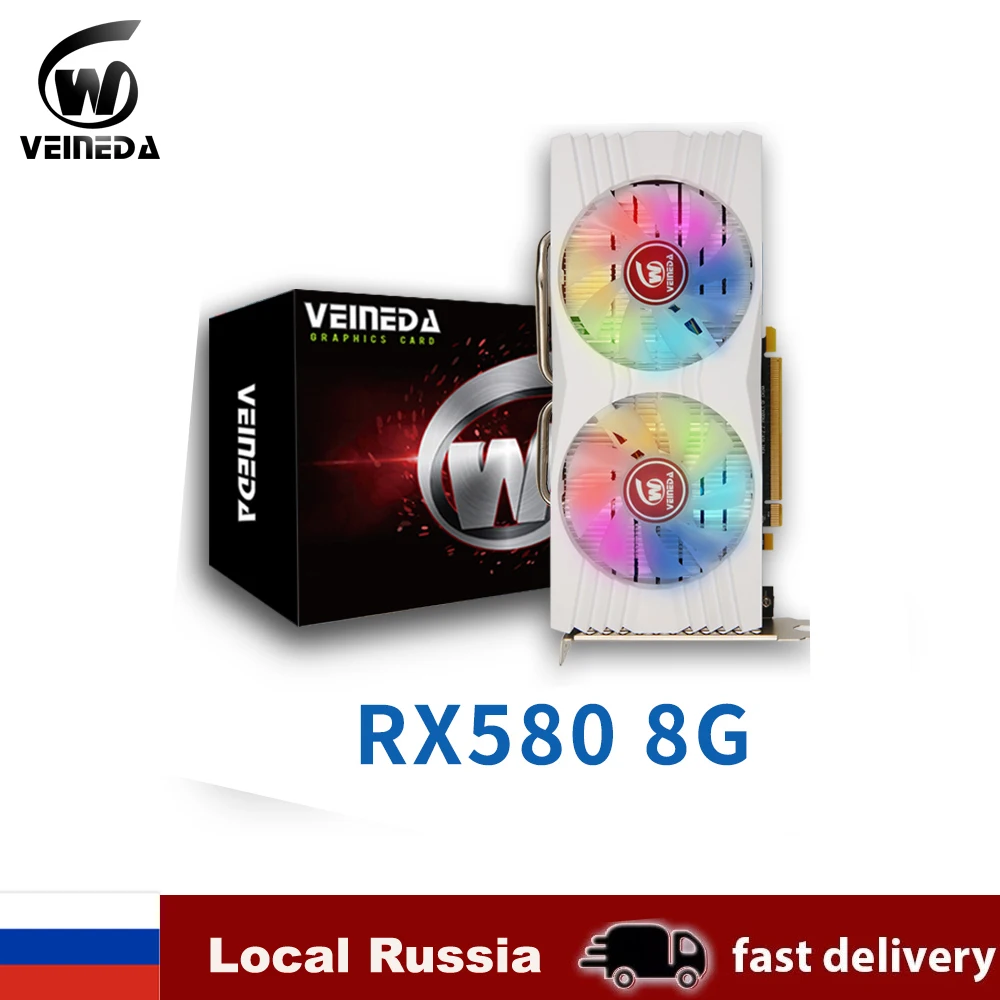 Veineda rx 580 8GB Graphics card rx580 Video Card GDDR5 256Bit for ...