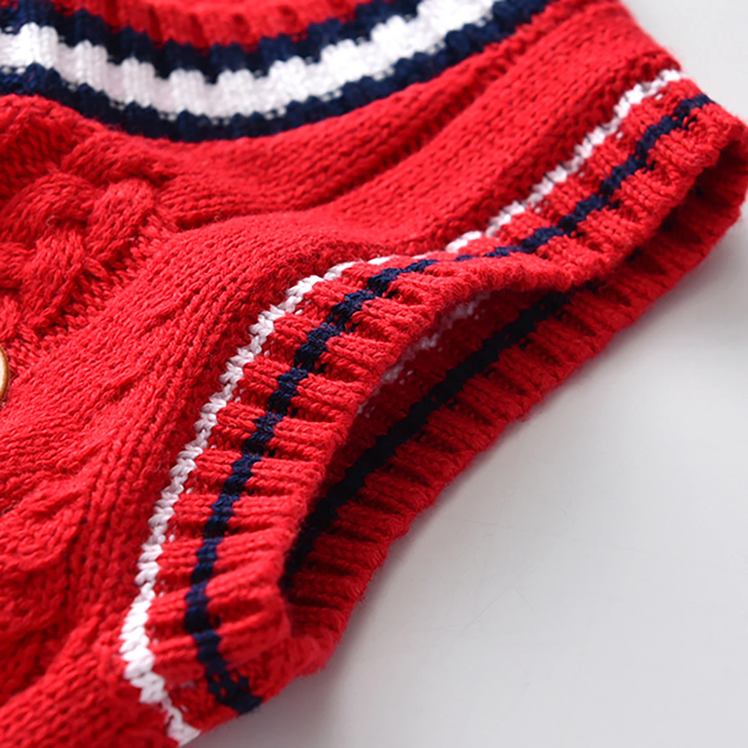 School Uniform Autumn Children's Vest Sweater Kids Knitted Pullover Outerwear Coat For Teen Boys Girls 2-6 Years Tops Waistcoat - 5