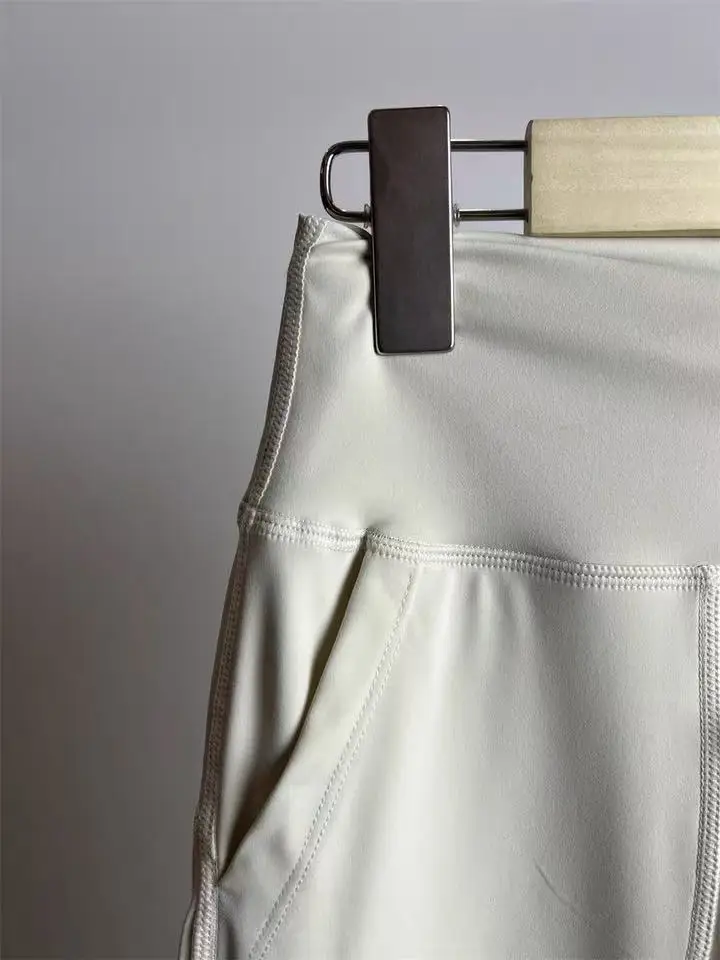 Women's Loose-Fit Sports Pants with Pockets, Straight-Leg High-Waist Athletic Fitness Pants, Yoga Pants, Pilates Trousers
