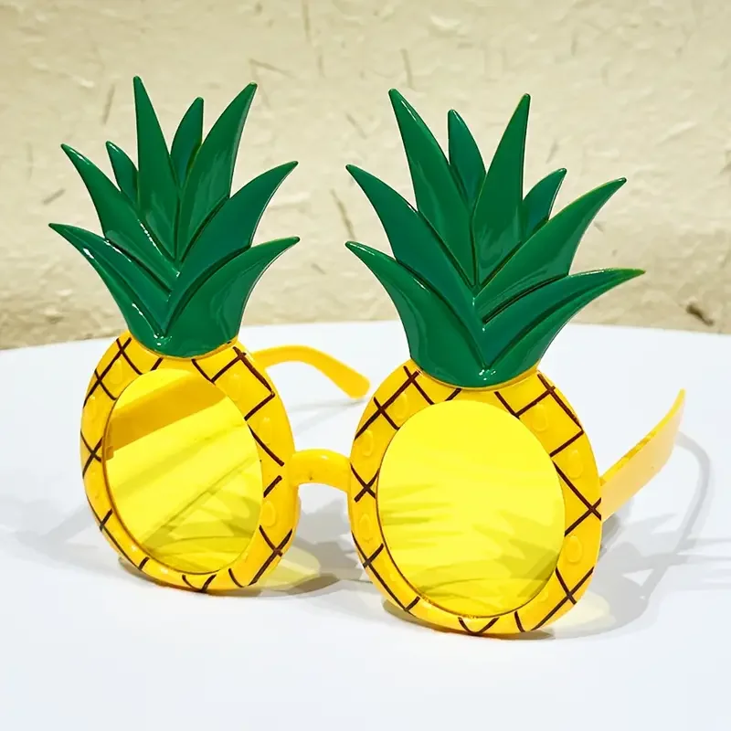 نظارات شمسية فواكه صيفية لحفلات هاواي على شكل فواكه نظارات فراولة لتزيين حفلات الشاطئ صور ممتعة