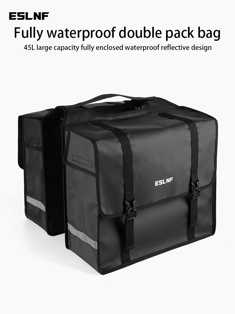 ESLNF Fahrrad-Rucksack, 45 l, großes Fassungsvermögen, wasserdichter Regalrucksack für Mountainbikes, Hecktasche, Rennrad-Reitausrüstung – Detail 7