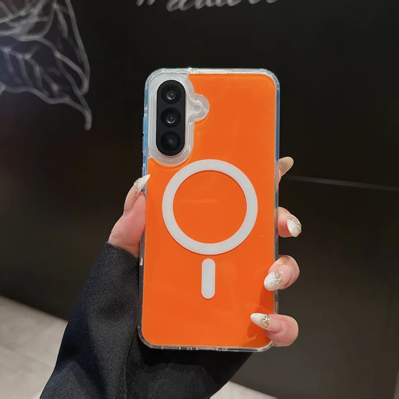 Sleek Acrylic Wireless Charging Phone Case with Enhanced Protection
