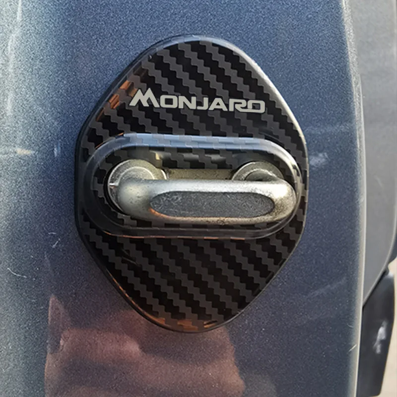 Auto Car Door Lock Protect Cover Emblems Case Stainless Steel Decoration For GEELY Monjaro car door lock cover car door cover