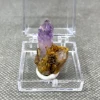 NEW! 100% Natural Rare Namibia Goboboseb Amethyst mineral Single crystal stone and crystal Quartz Crystal + box size 3.4 cm 2
