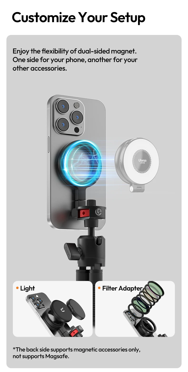 Magnetic Flexible Tripod Octopus Tripod for iPhone 16 15 14 13 Camera for Gopro