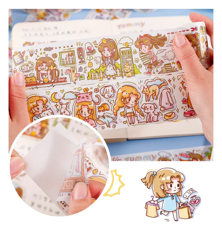 1 롤 Bronzing Washi 종이 테이프 다이 월드 시리즈 콜라주 소재 프레임 장식 Washi 스티커 핸드 북 앨범