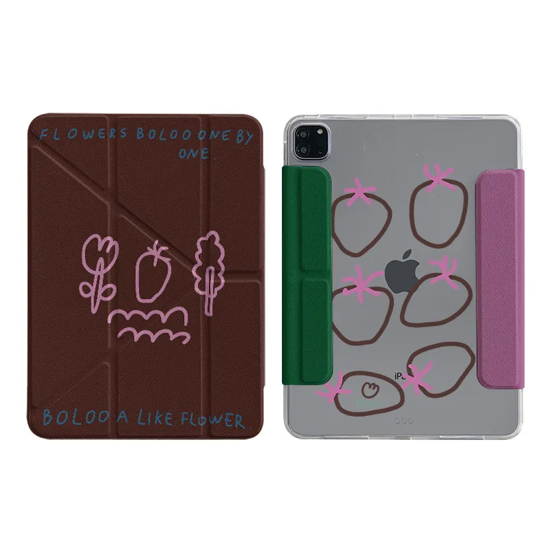 Vibrant Fruit Print Y-Fold Tablet Case