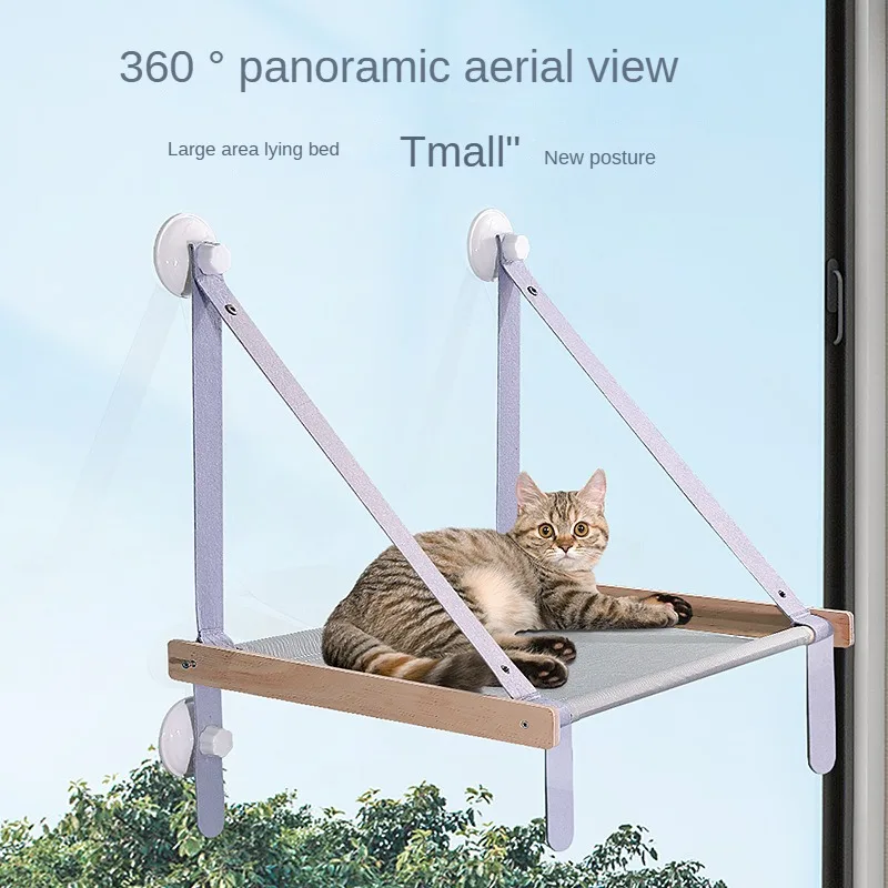 Title 1, Cat Bed Hanging Window Cat Hammock Soft Pet Bed...