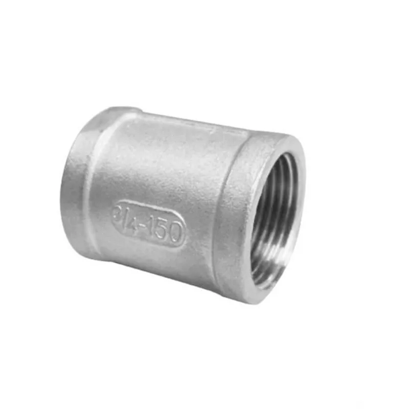 

BSPT 1/8" 1/4" 3/8" 1/2" 3/4" 1" 1-1/4" 1-1/2" Female To Female Threaded Couple Stainless Steel SS304 F/F Pipe Fittings