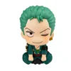7cm Q Version Anime One Piece Figure Toys Luffy Roronoa Zoro Action Figural Kawaii Doll Car Decoration PVC Model Kids Gifts 5