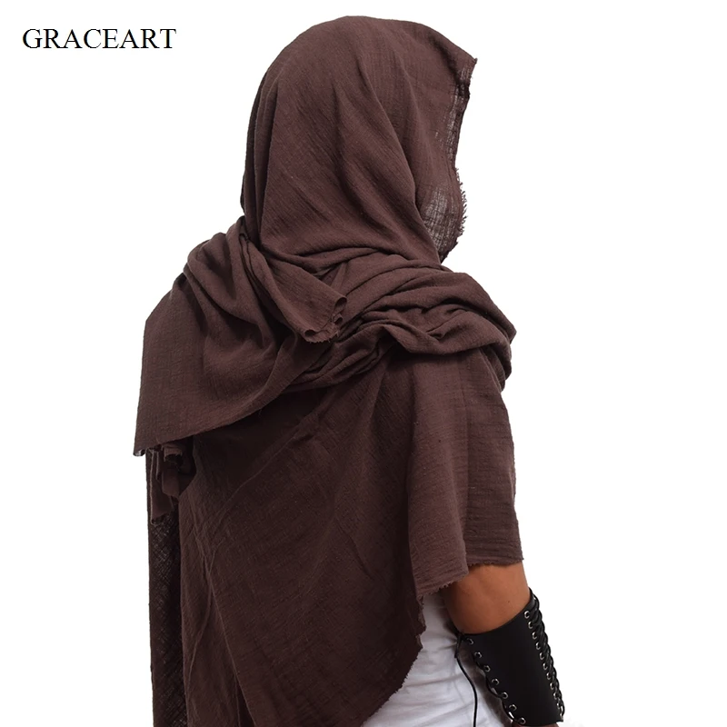 Post Apocalyptic Shawl Shaman Cowl Medieval Costume Hood Cloak