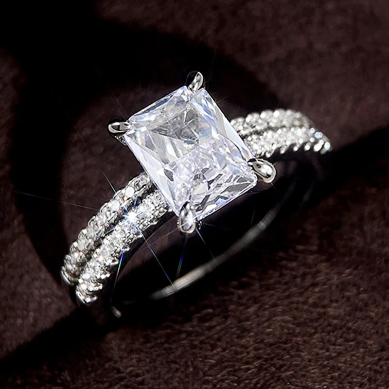 خاتم عصري فضي