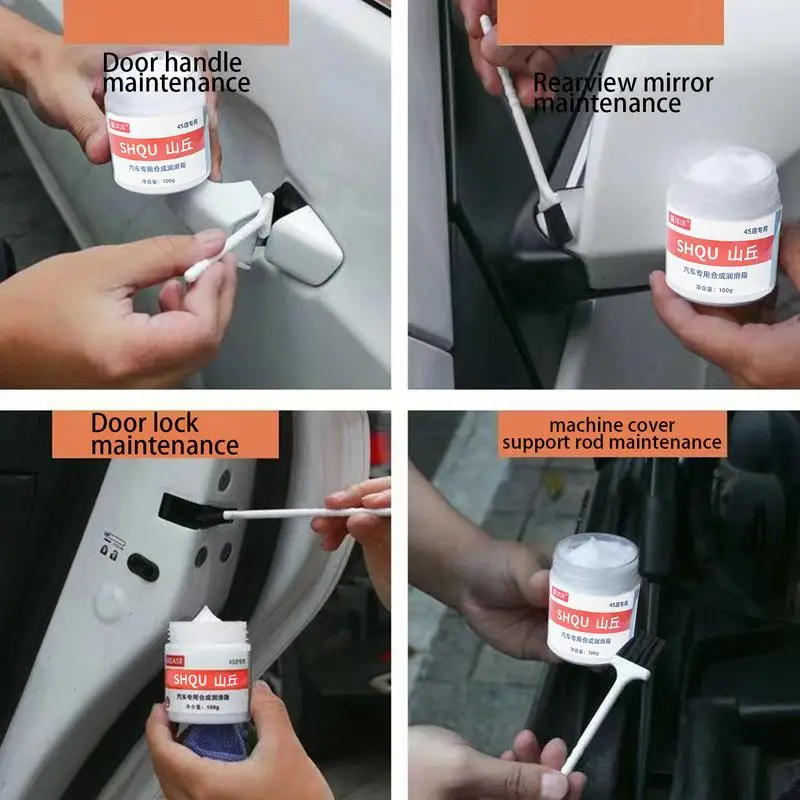 Car Grease Lubricant Temperature Resistant Brake Grease Paste Car Care Accessories For Door Handle Rear Mirror Brake Hinge silicone grease lubricant