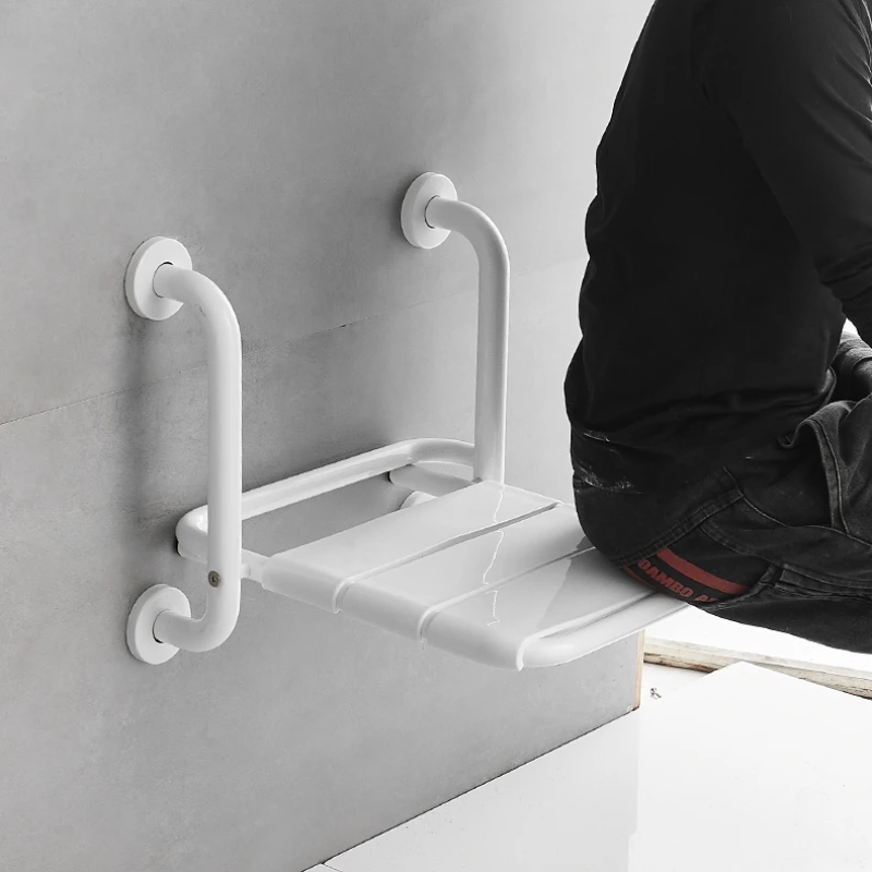 Shower Chairs Bath Chair For Elderly Wc Hocker Folding Stool Bedroom Furniture Bathroom Footrest Non Slip Step Storage Things