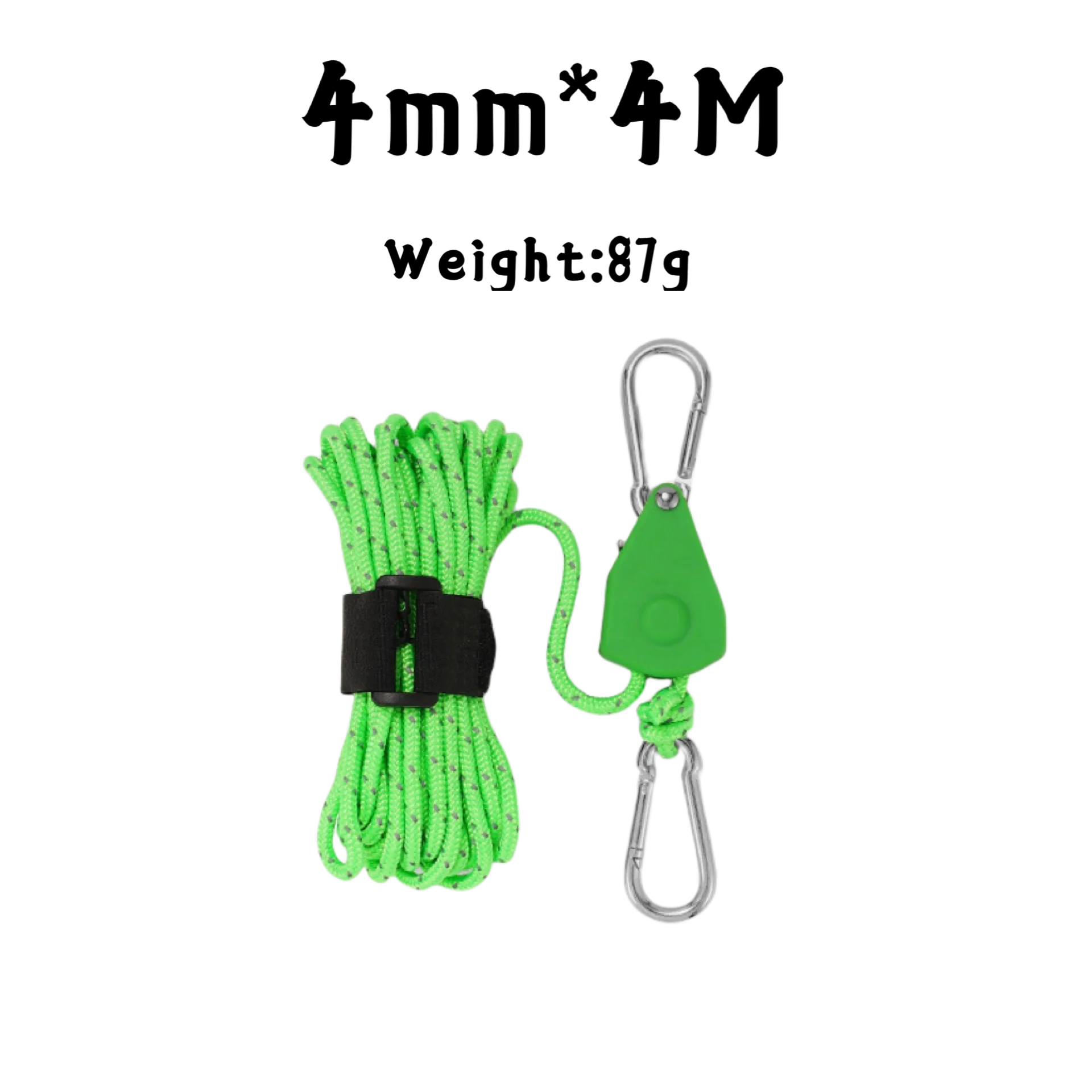 4/5M Camping Rope Tent Adjustable Rope Fastener Fixed Buckle Pulley Tensioner Ratchet Hangers Lights Camping Awning Wind outdoor tent ropes camping tent accessories camping tent fasteners tent rope tightener ratchet hanger pulley ropes