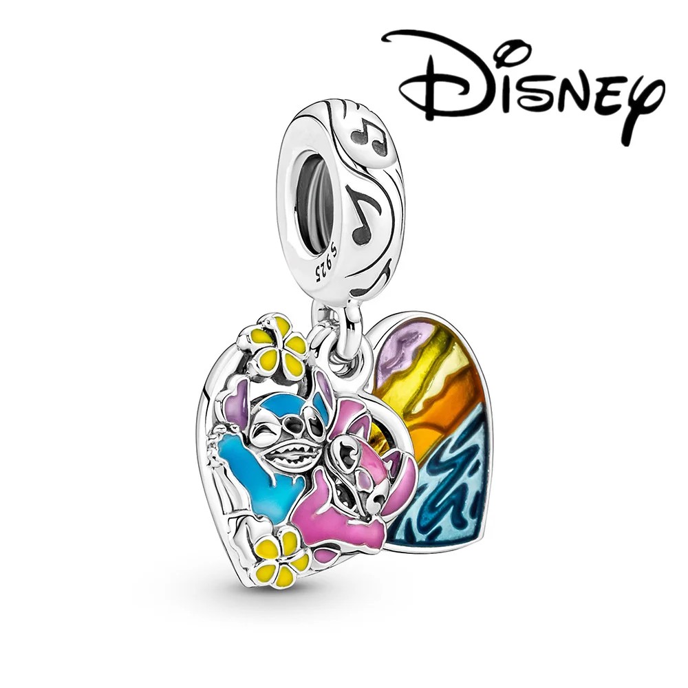 Disney Stitch Collection CAN o Silver Charm for Women, 925 Original Bracelets, Pandora Beads, Jewelry for Executive Bangle, Gifts