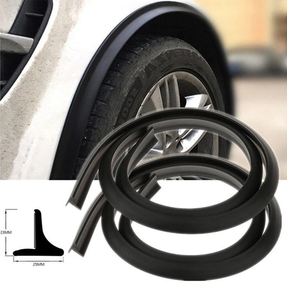 2Pcs Car Splash Guard Fender Flare Extension Wheel Modanatura Per Sopracciglia Trim Wheel Arch Strip Extender Decorativo Scratch Universale