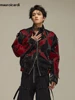 Mauroicardi Spring Autumn Cool Handsome Crocodile Print Patchwork Pu Leather Jacket Men Color Block Luxury Designer Clothes 2024 2