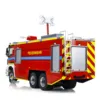 1/14 RC Fire Fighting Truck 6x6 Metal Chassis Remote Control Fire Car RTR Light Sound System Painted Assembled RC Toy Gift Model 2