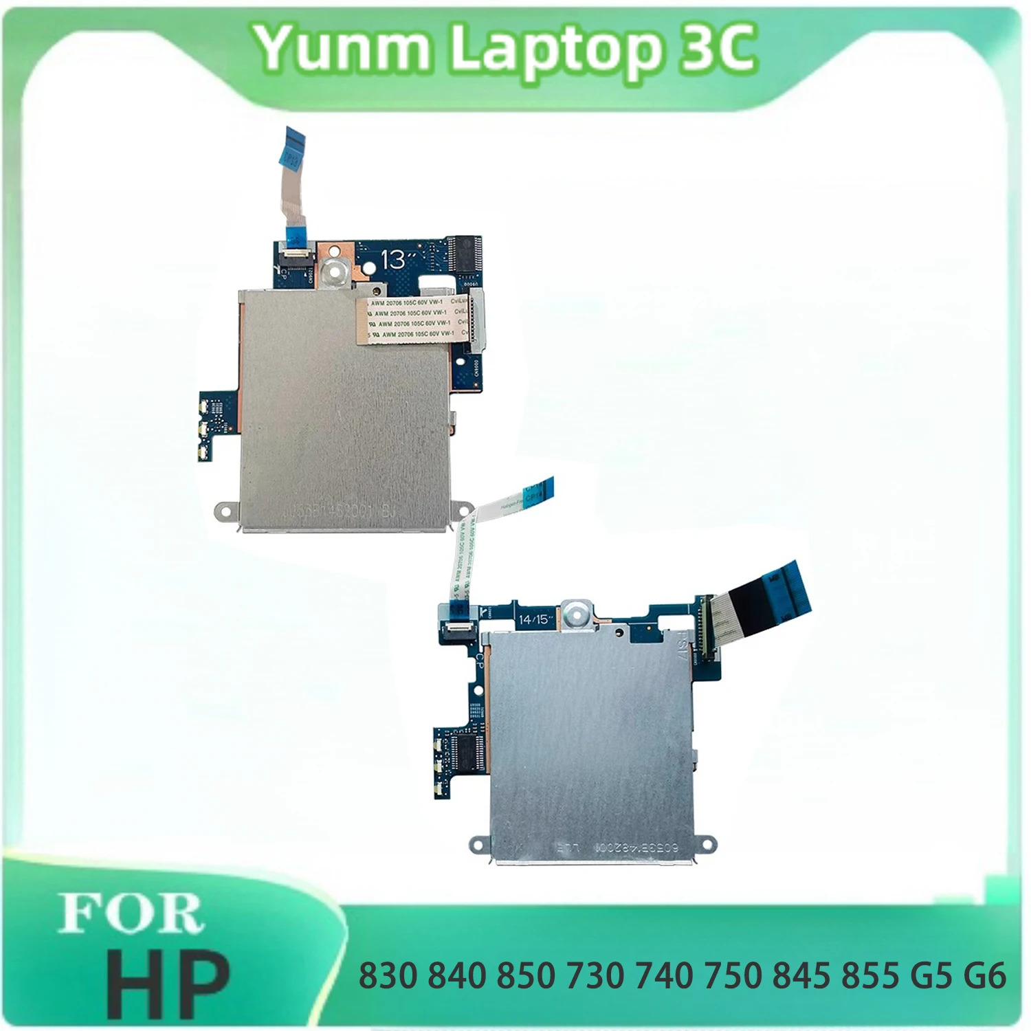 New For HP Elitebook 830 840 850 G5 G6 730 740 750 G5 G6 845 855 G5 G6 Original Reader Laptop PC Reader Board Repair Replacement