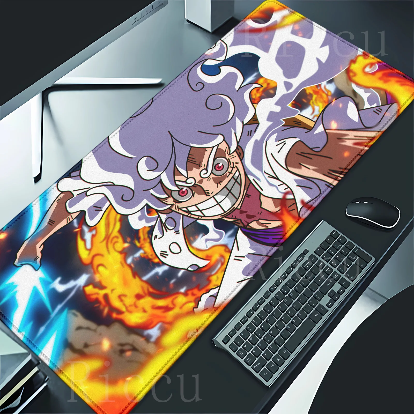 PC peripherals One P-Piece Gaming MousePad Japan Anime Gamer Keyboard Mouse Mat XXL Rubber Cartoon Motbook Computer Book cushion