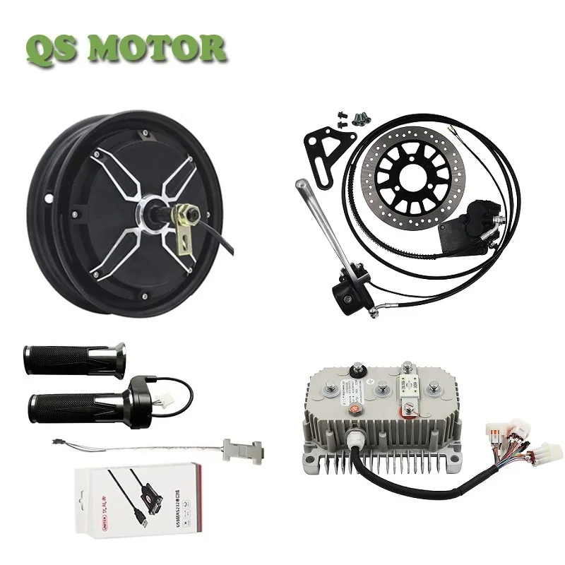 Kit di conversione motore mozzo Scooter elettrico QSMOTOR 2000W 10