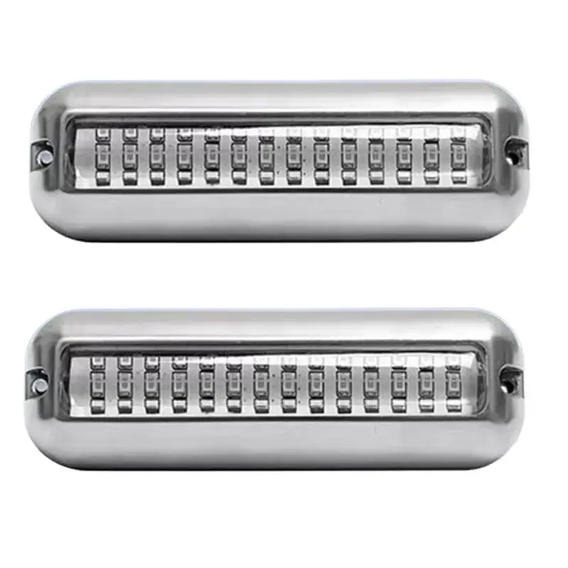 2PCS 42LED 요트 수중 조명 스테인레스 스틸 해양 보트 램프 수중 램프 ..