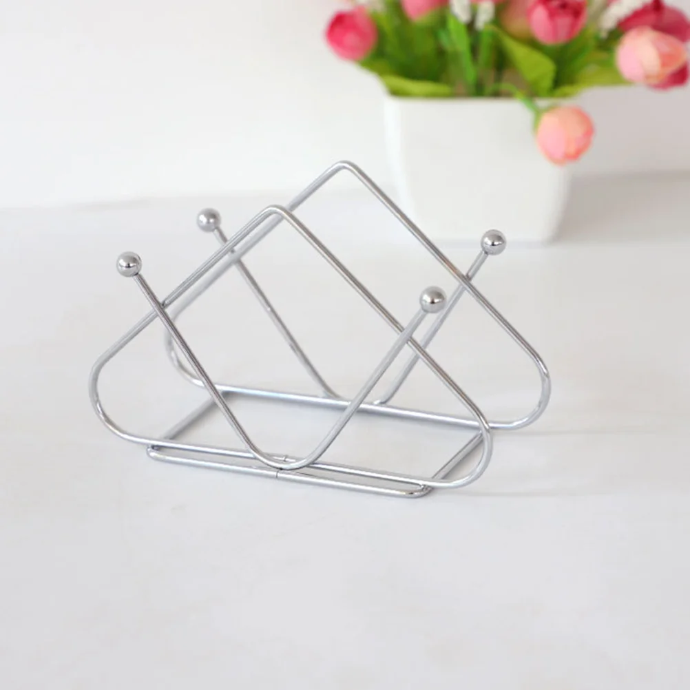 

Iron Napkin Stand Decorative Tissue Stand Paper Tissue Holder Exquisite Napkin Holder for Banquet