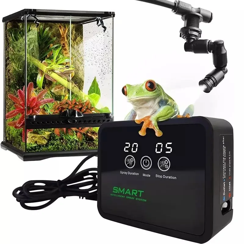 

Reptile Intelligent Spray System Fogger Terrarium Humidifier Electronic Timer Automatic Mist Rain Forest Kit Control Sprinkler