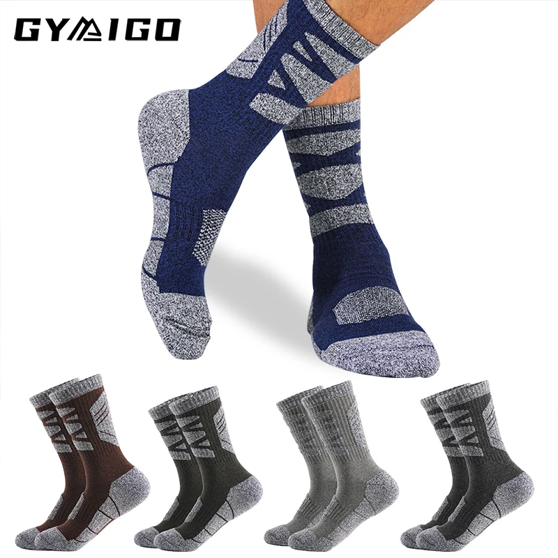 Gymigo 3/5 Pairs Men Ski Socks Thick Sports Snowboard Socks Cycling