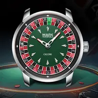 Mark Fairwhale 5031 nouveau 2025 montre pour hommes de marque supérieure Quartz chiffres arabes cadran rotatif roue montre automatique diamant lumineux 1