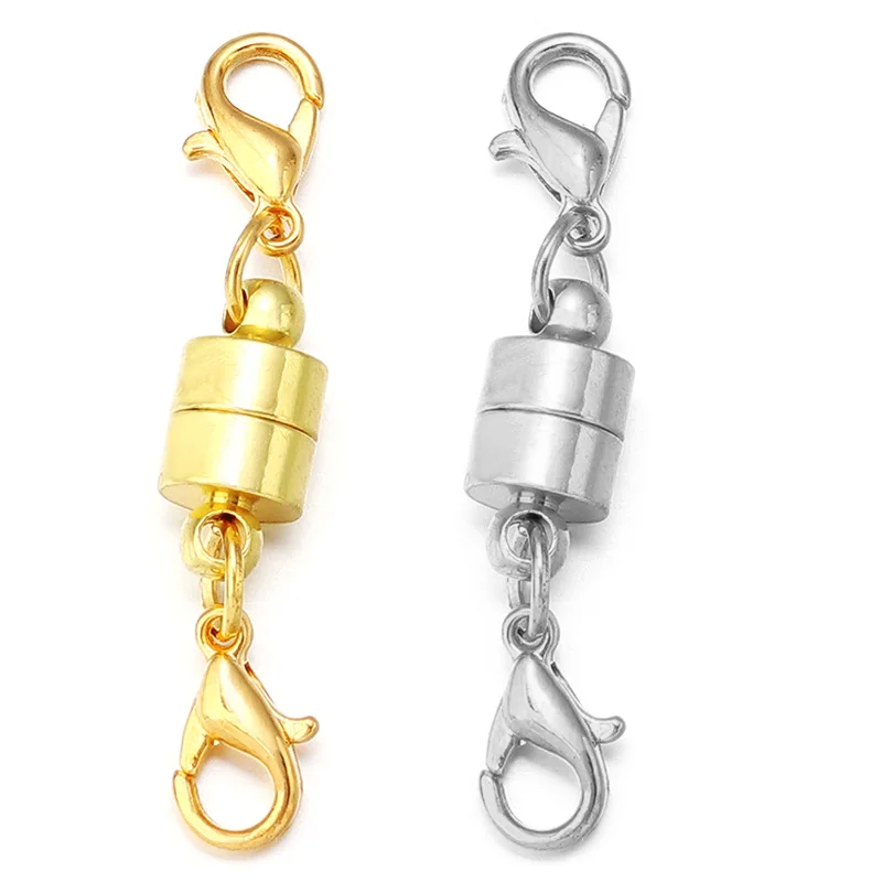 Magnetic Clasps Jewelry Clasps For Bracelets Black Gunmetal Barrel - Main Image