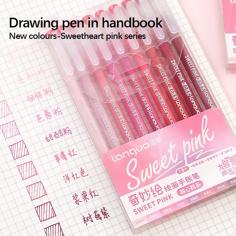 Morandi Color Gel Pen Set - Stylish Stationery