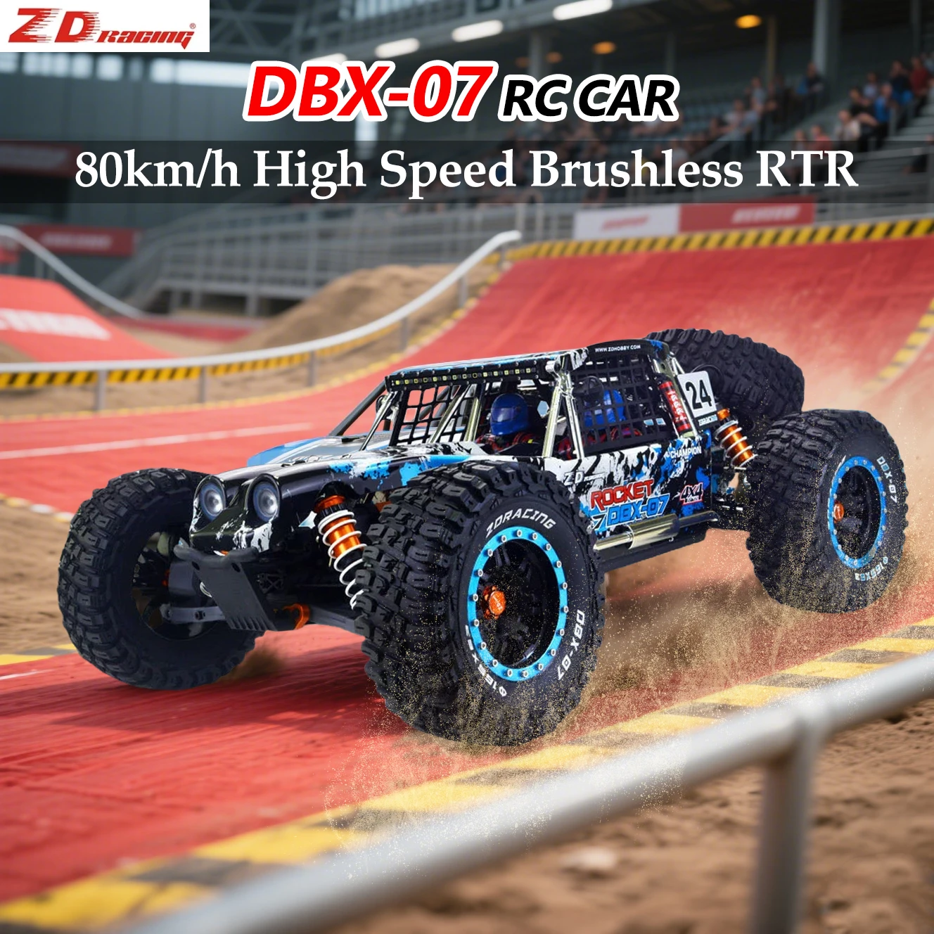 dbx 
DI4 4chダイレクトボックス/ラインミキサー ZD Racing DBX-07 Remote Control Car 1/7 80km/h High Speed