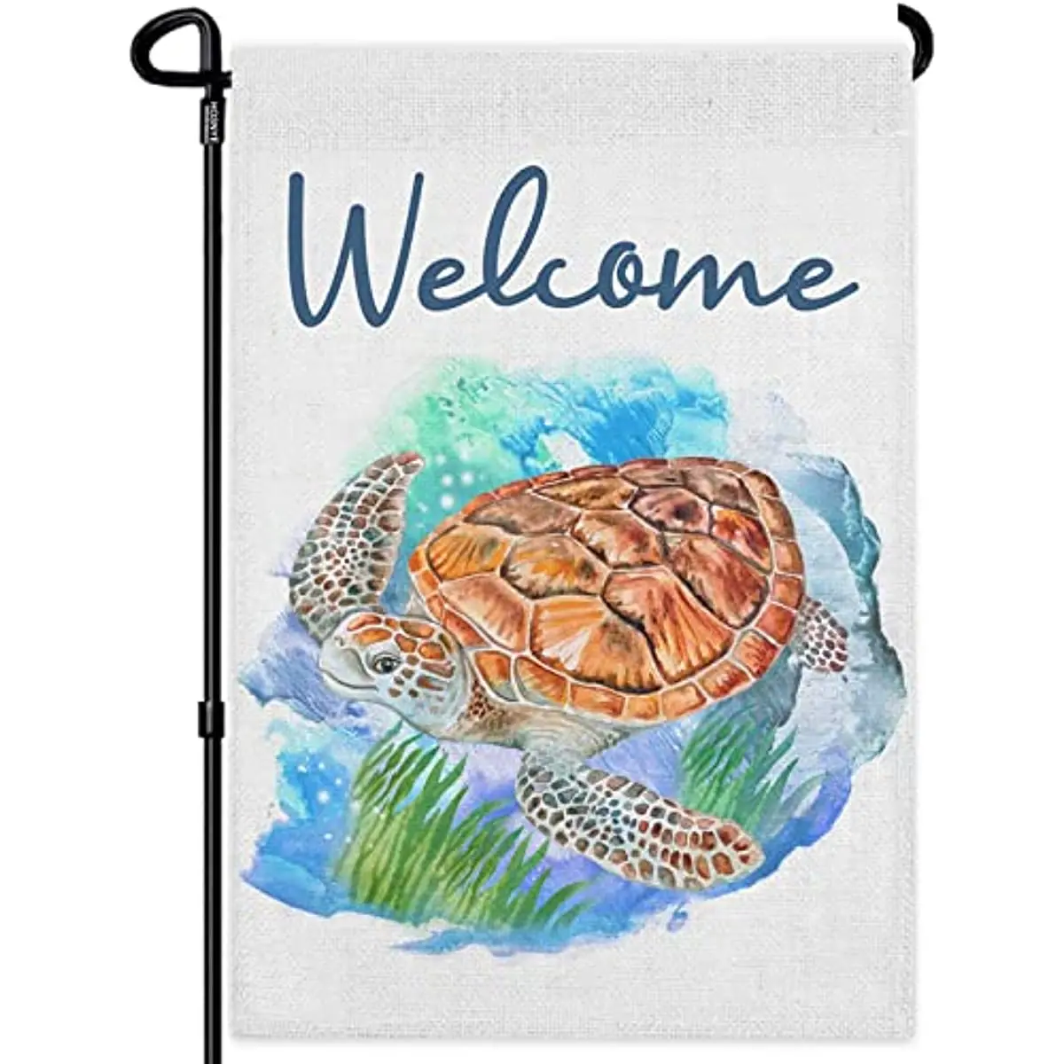 

New Welcome Sea Turtle Garden Flags Double Sided Yard Flags Tropical Ocean Summer Garden Flags for Yard Outdoor Decor