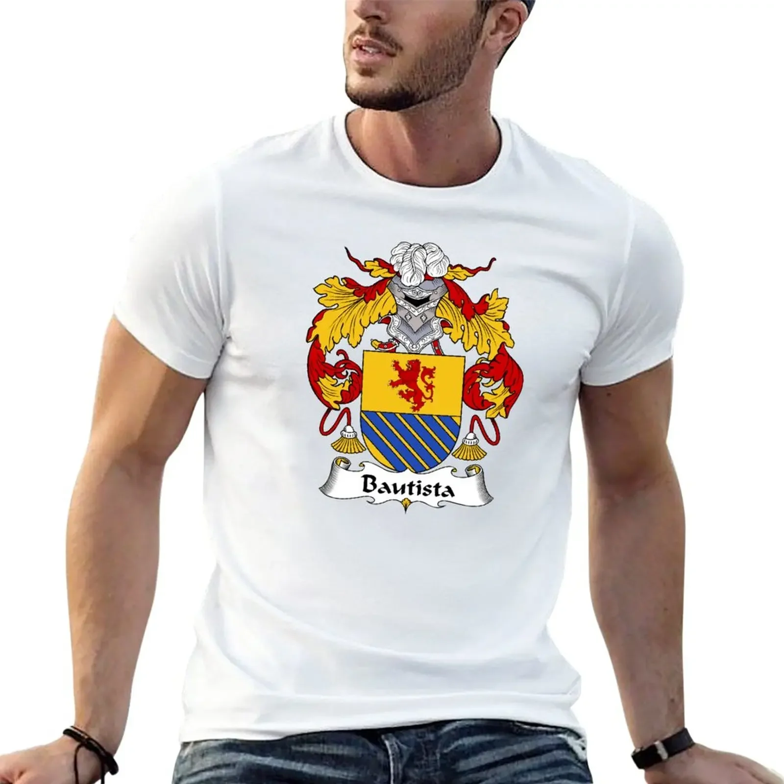 

Bautista Coat of Arms/ Bautista Family Crest T-Shirt blacks cute clothes men clothing