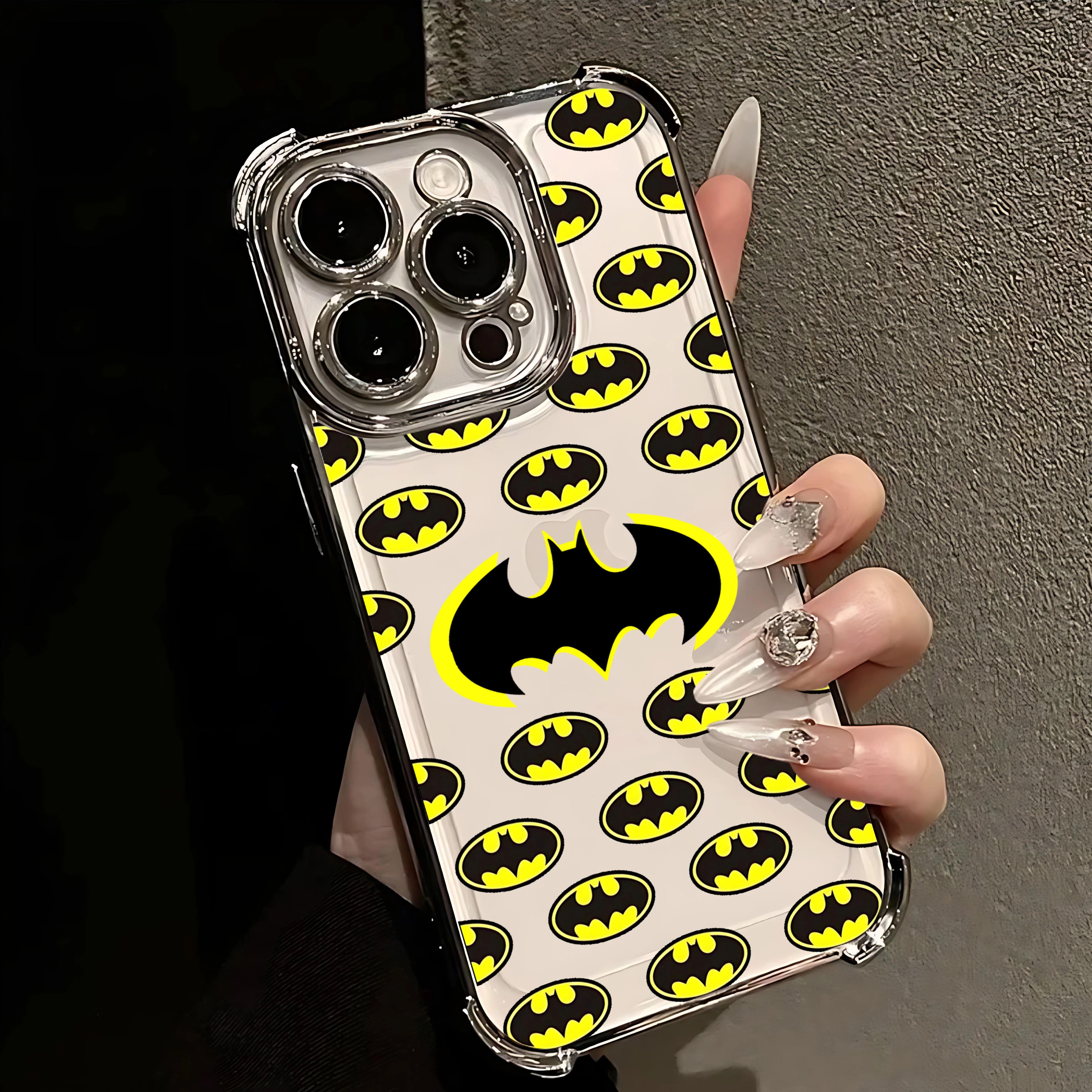 Sleek Anti-Fall Batman Plating Phone Case