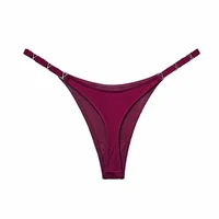 Sexy culotte en forme de V décoration en métal sous-vêtements sport taille basse slips femmes Lingere femme culotte sous-vêtements femmes Lingerie 4
