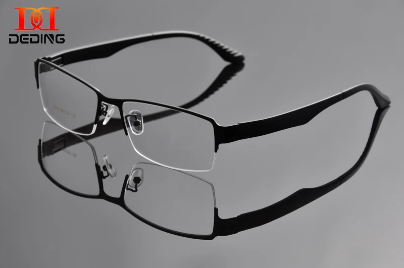 

DEDING Men's Super Large Wide Oversize Metal Business Eye Glasses Frame Szie 58-18-138mm Marcos Opticos Anteojos Oculos DD0934-1
