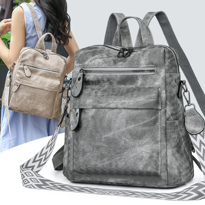 1 anti-theft medium-sized classic backpack, minimalist adjustable shoulder bag, very suitable for outdoor, travel and back to sc