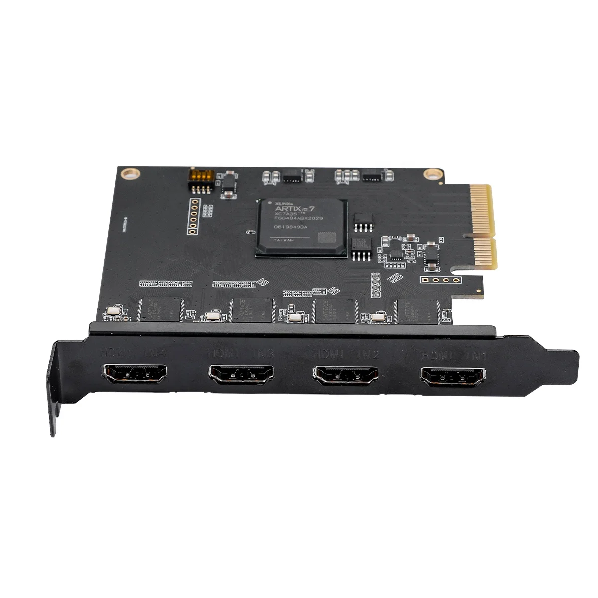 쿼드 HD MI 비디오 캡처 카드, PCI-e x4 인터페이스, 멀티 채널 라이브 스트리밍